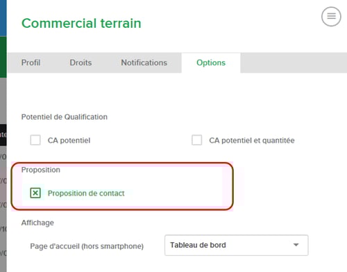 Sélection des Profils Utilisateurs