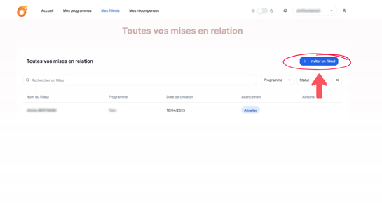 ESPACE AMBASSADEUR - INVITER FILLEUL