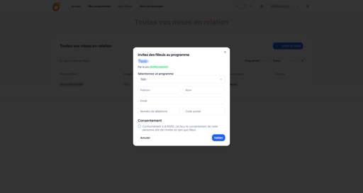 ESPACE AMBASSADEUR - INVITER FILLEUL